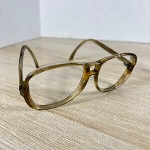 Vintage Bausch & Lomb Taurus 68 Aviator Eyeglasses Translucent SMALL 54-14-135